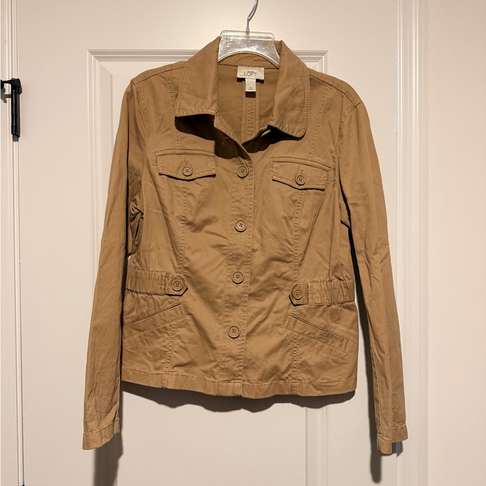 Loft Tan Lightweight Utility Jacket - image 1